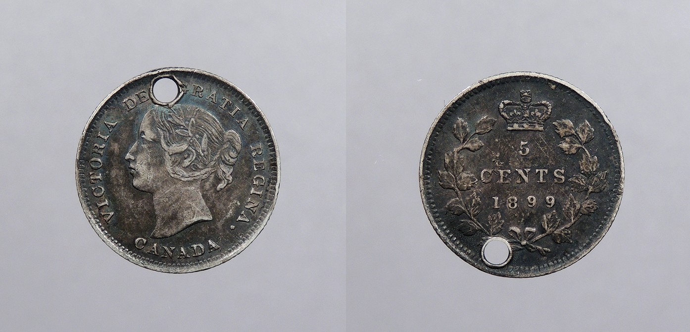 CANADA 1899 5 Cents Victoria #WC106918