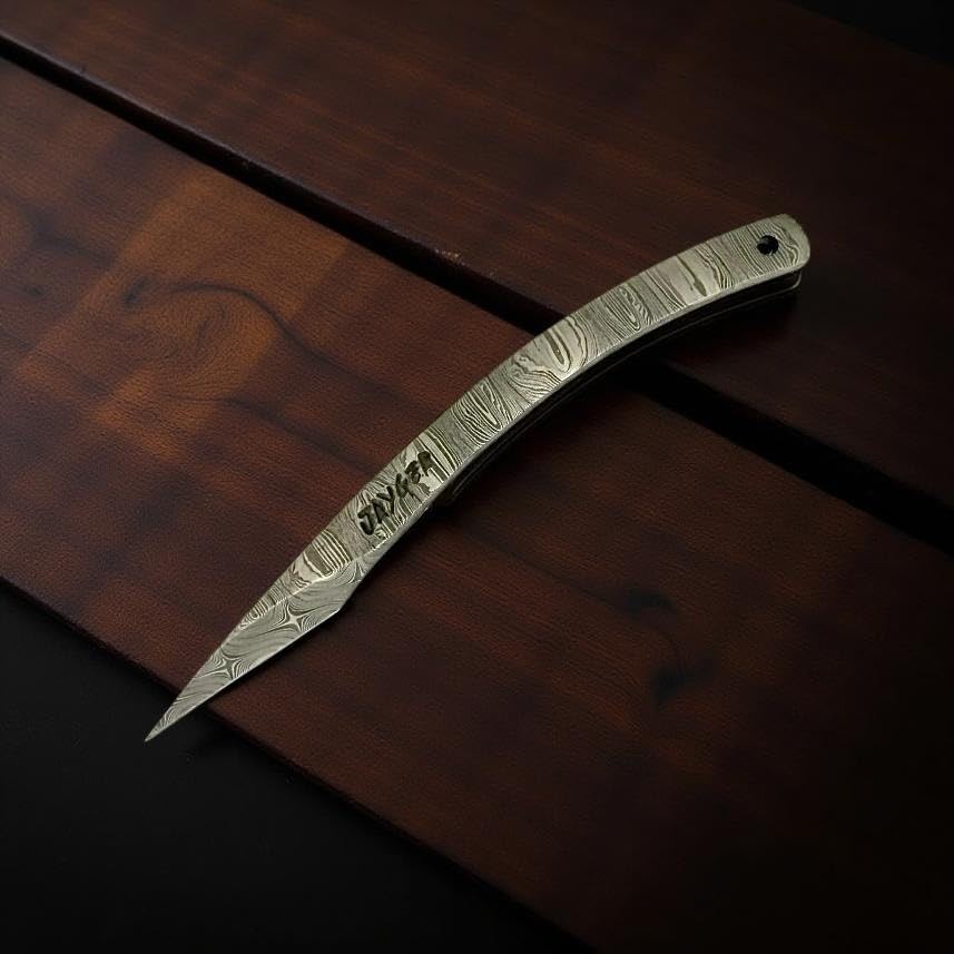 Handmade Kiridashi – Precision Japanese Left Hand Marking Tool – Damascus Ste...