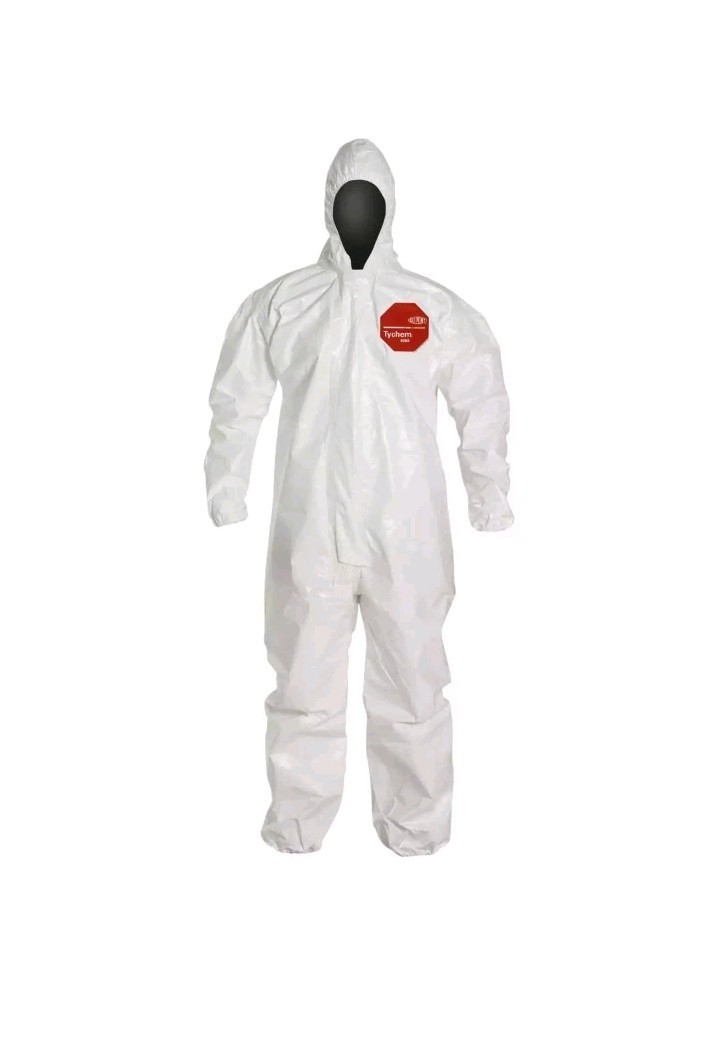 DuPont Tychem 4000 Superior Protection Coveralls with Hood XL