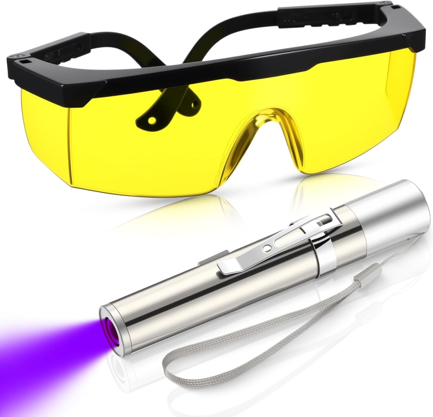 AC Leak Detector Kit AC UV Oil Dye Leak Detection Includes 365nm LED Flashlight