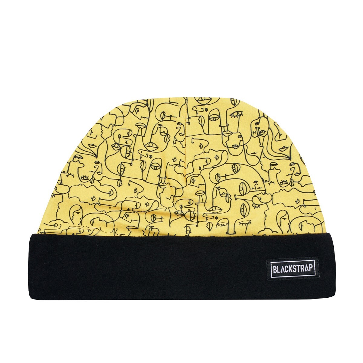 BlackStrap Descend Beanie with Brushed Therma Lining Faces Yellow Print New