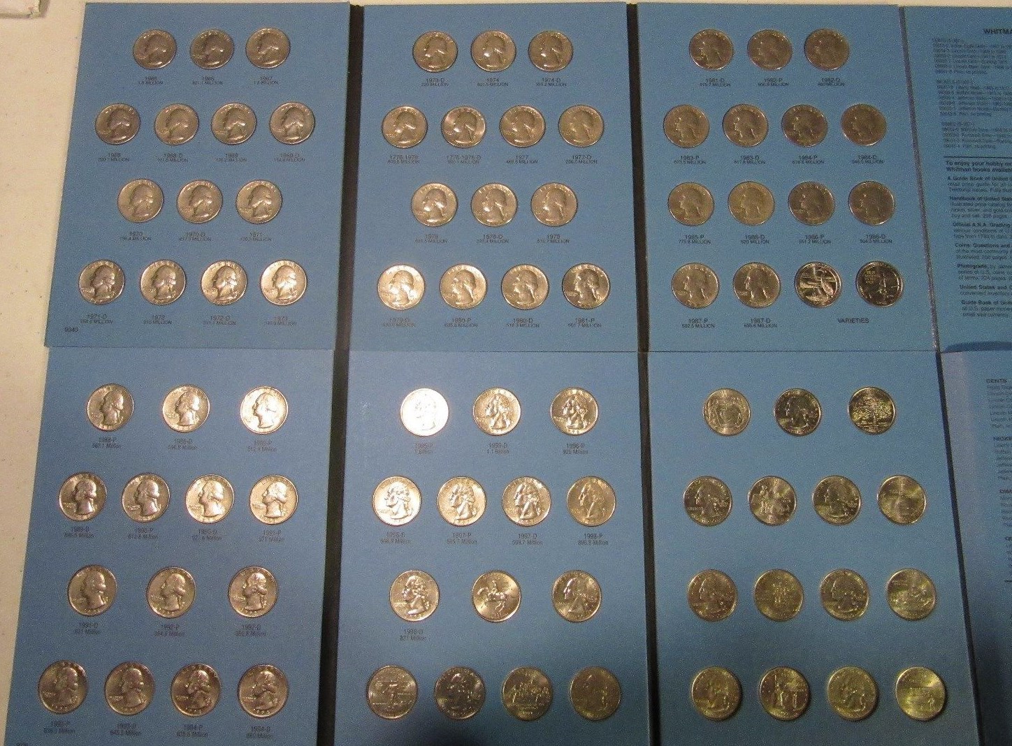USA Washington Quarter Dollar Coin set with 86 coins 1965-2001 and FREE SHIPPING