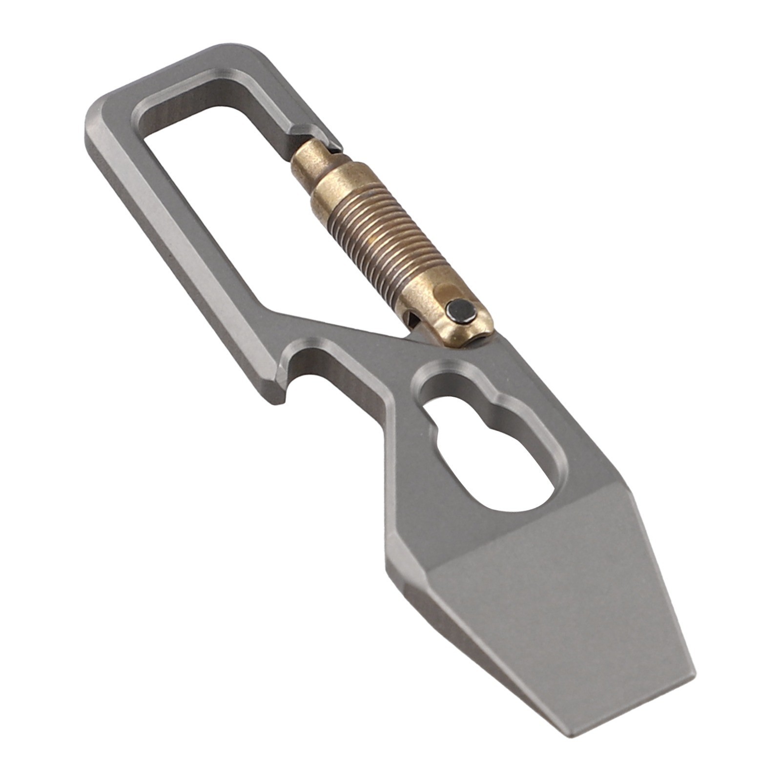 Titanium Carabiner Keychain with Bottle Opener for Outdoor Enthusiasts