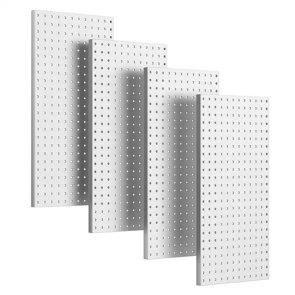 4-Piece 24 In. X 48 In. Metal Pegboard Wall Panels for Garage Tool Storage, Gami
