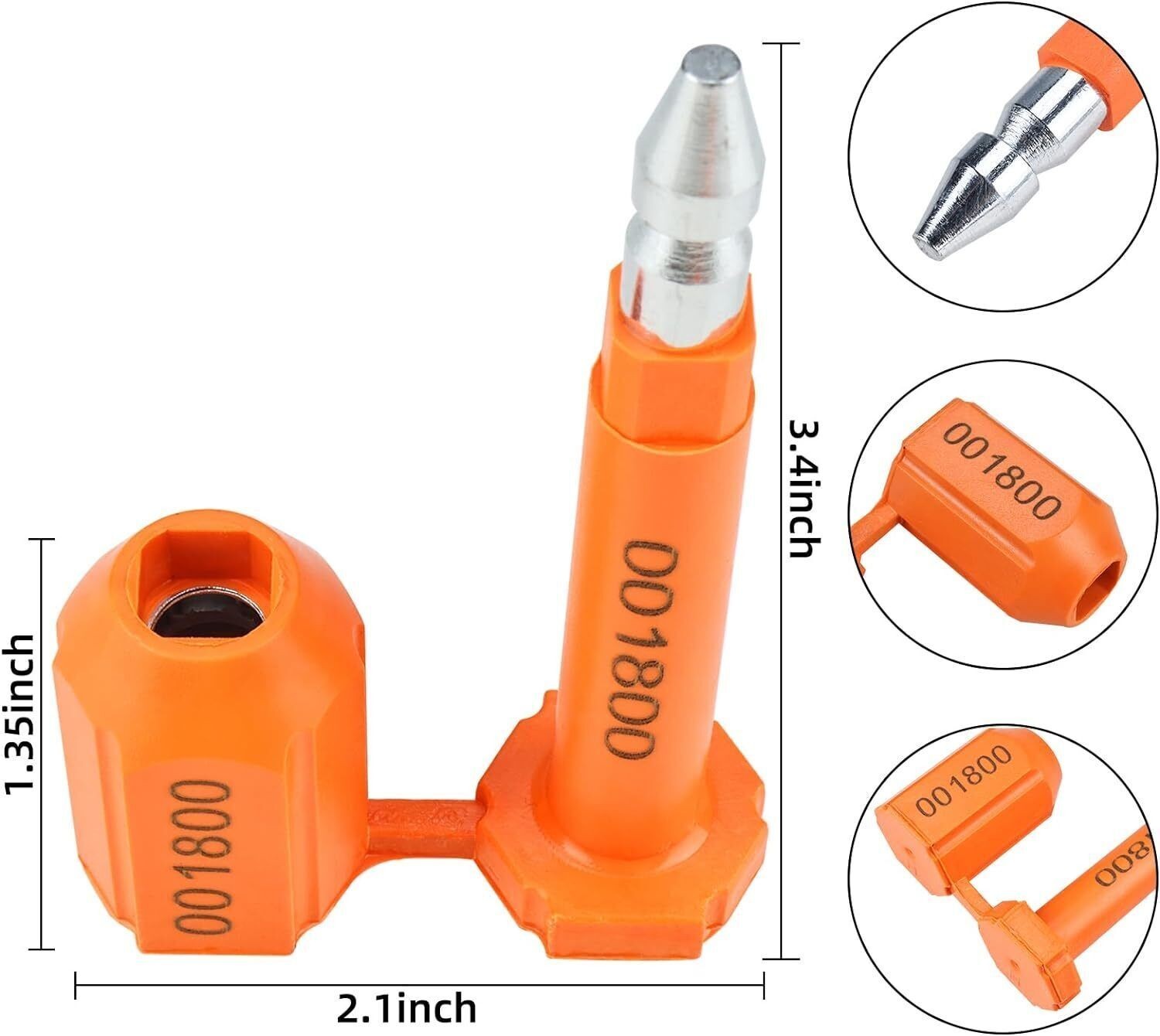 100Pcs Bolt Seals High Security for Containers Shipping Container Locks