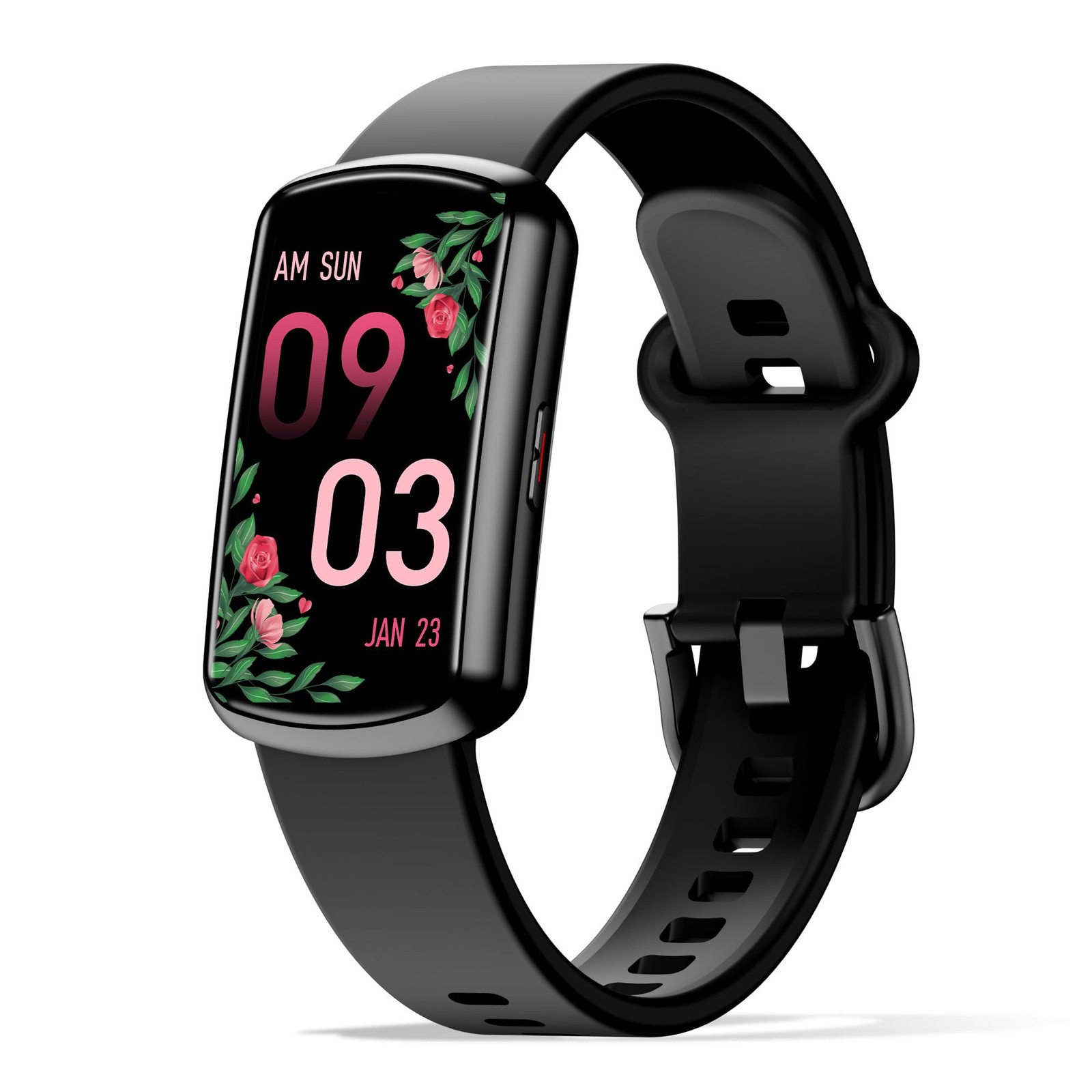 Sunorshop Health Fitness Tracker with 24/7 Heart Rate, Smart Standard, Black
