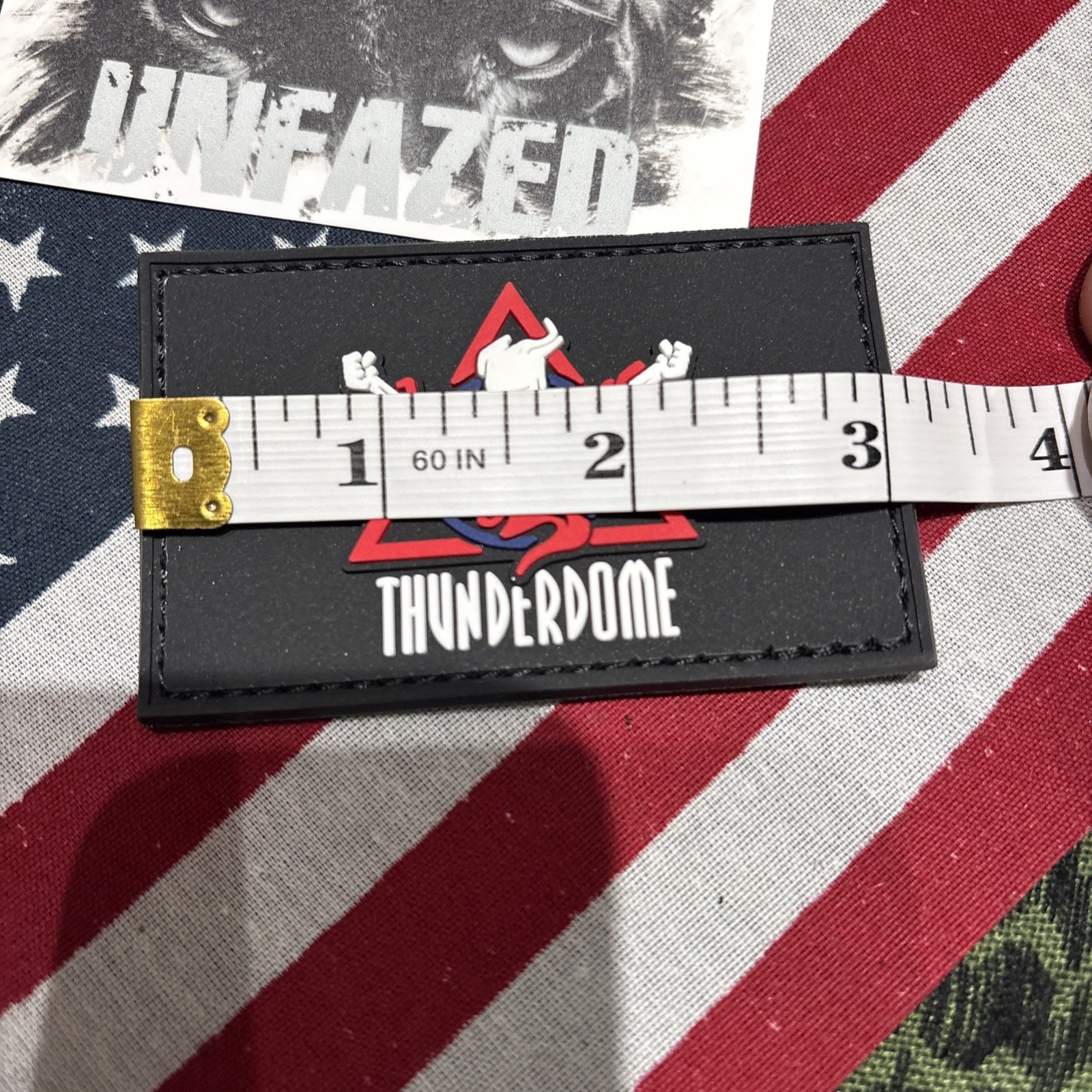 Thunderdome Morale Hook And Loop Patch High Quality 3d PVC