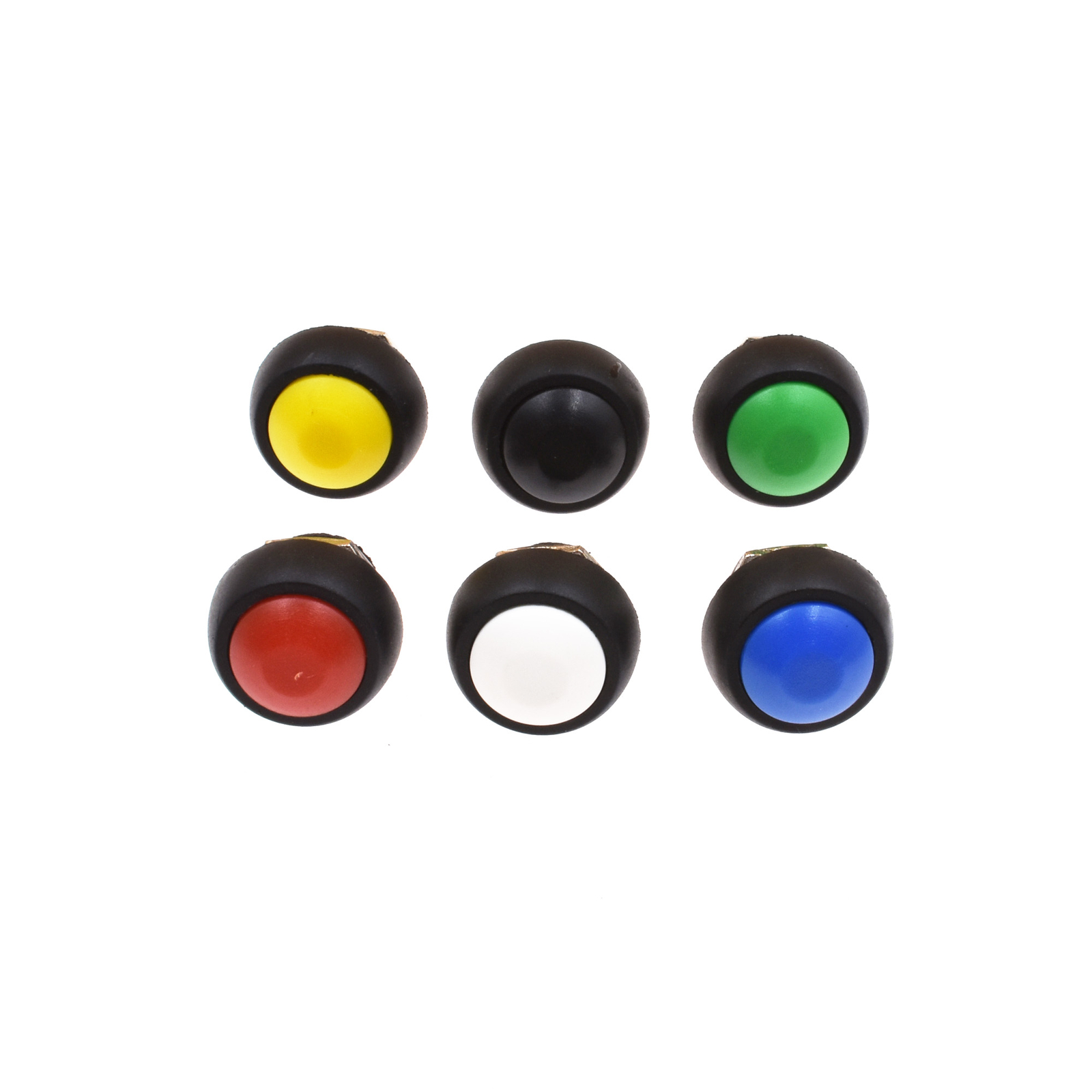 12mm Waterproof 2 PIN Momentary Each color Push Button Horn Switch Round