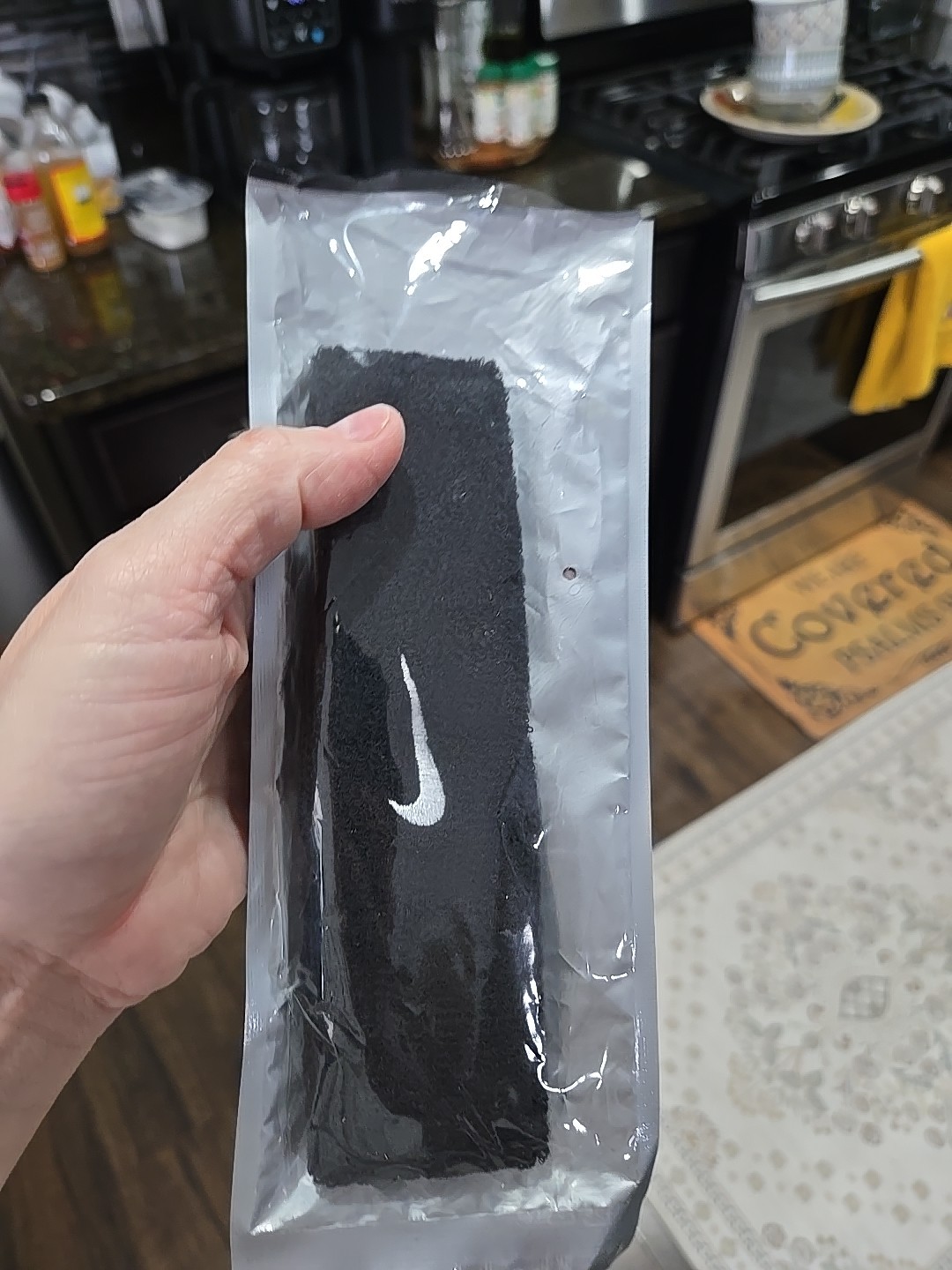 Nike swoosh headband