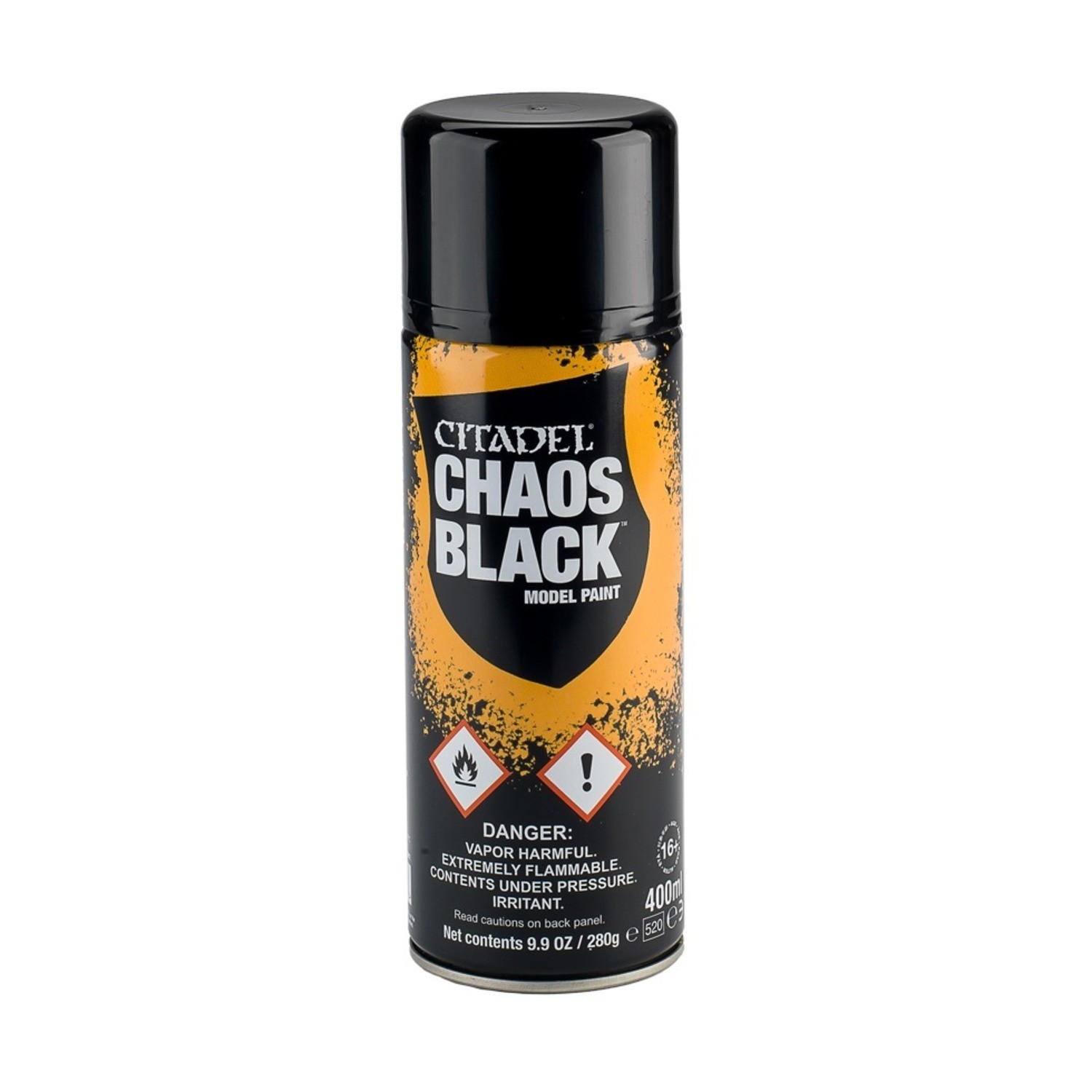 GW Citadel Spray Paint Chaos Black Spray New