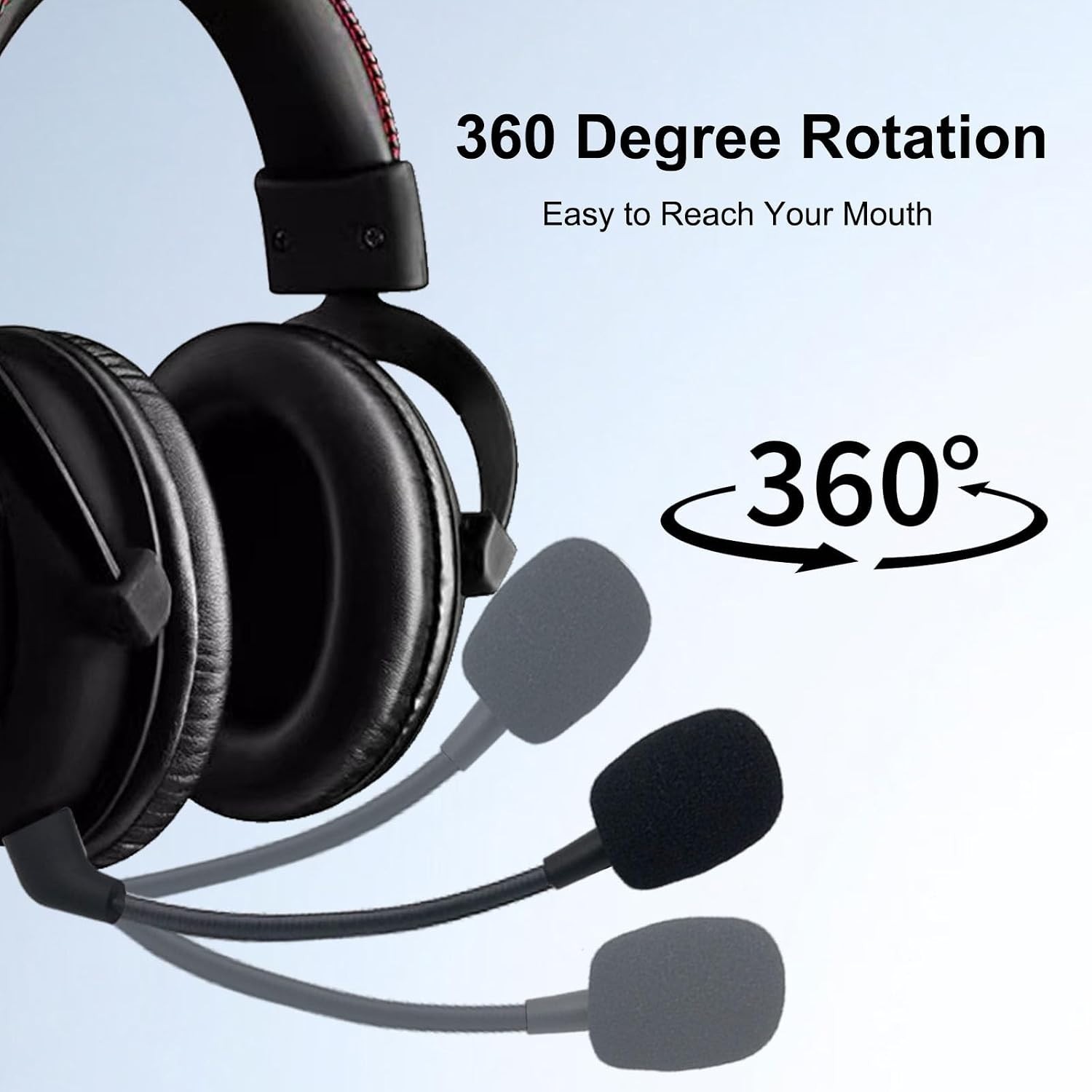 Omnidirectional Replacement Mic with Noise-Canceling Tech for HyperX Headsets