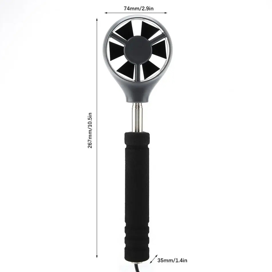 GM8902+ Digital Air Flow Anemometer Handheld Air Wind Speed Scale Meter