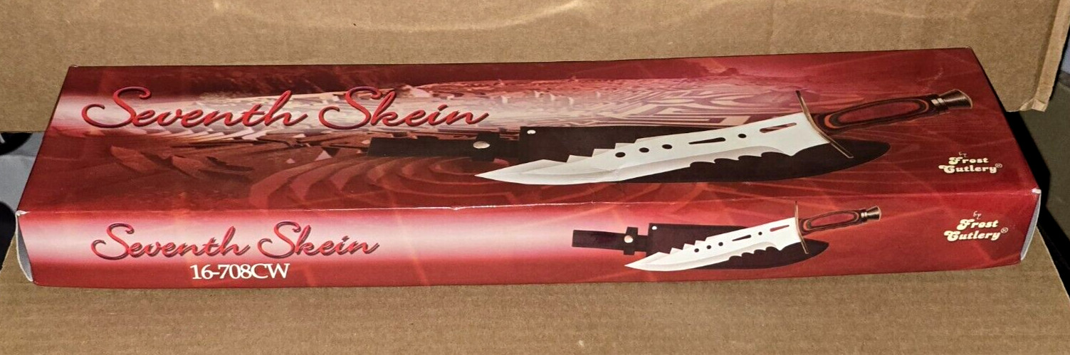 SEVENTH SKEIN 17" BOWIE WITH SHEATH - FROST CUTLERY 16-708CW - NEW