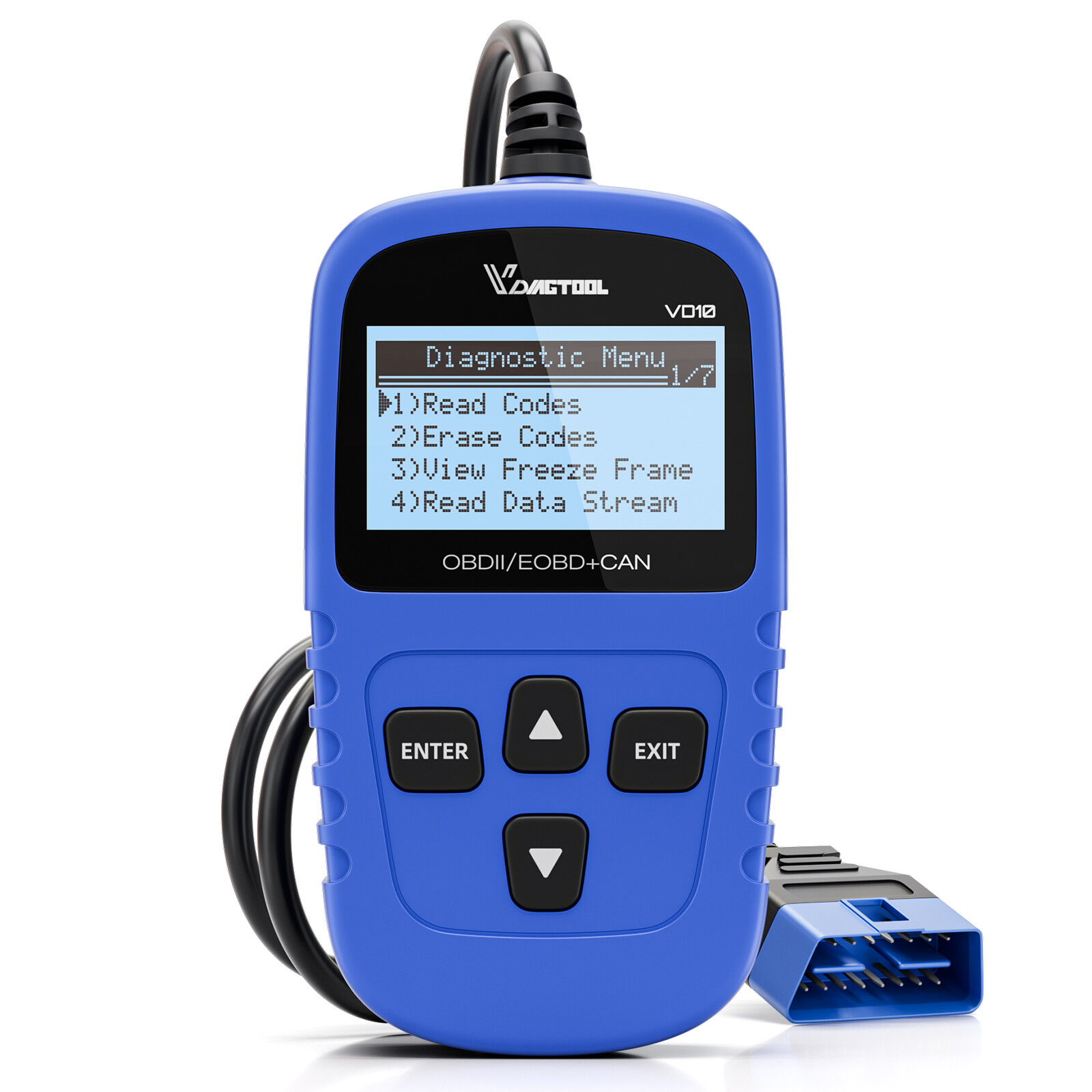 VDIAGTOOL VD10 OBD2 Scanner Code Reader Car Diagnostic Tool Engine Fault EVAP US
