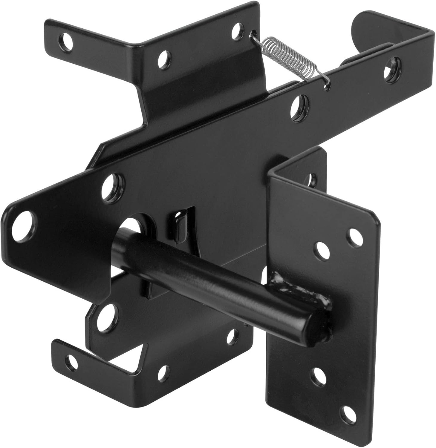 Heavy Duty Self-Locking Gate Latch for Wooden Fence, Post Mount Automatic Gate L