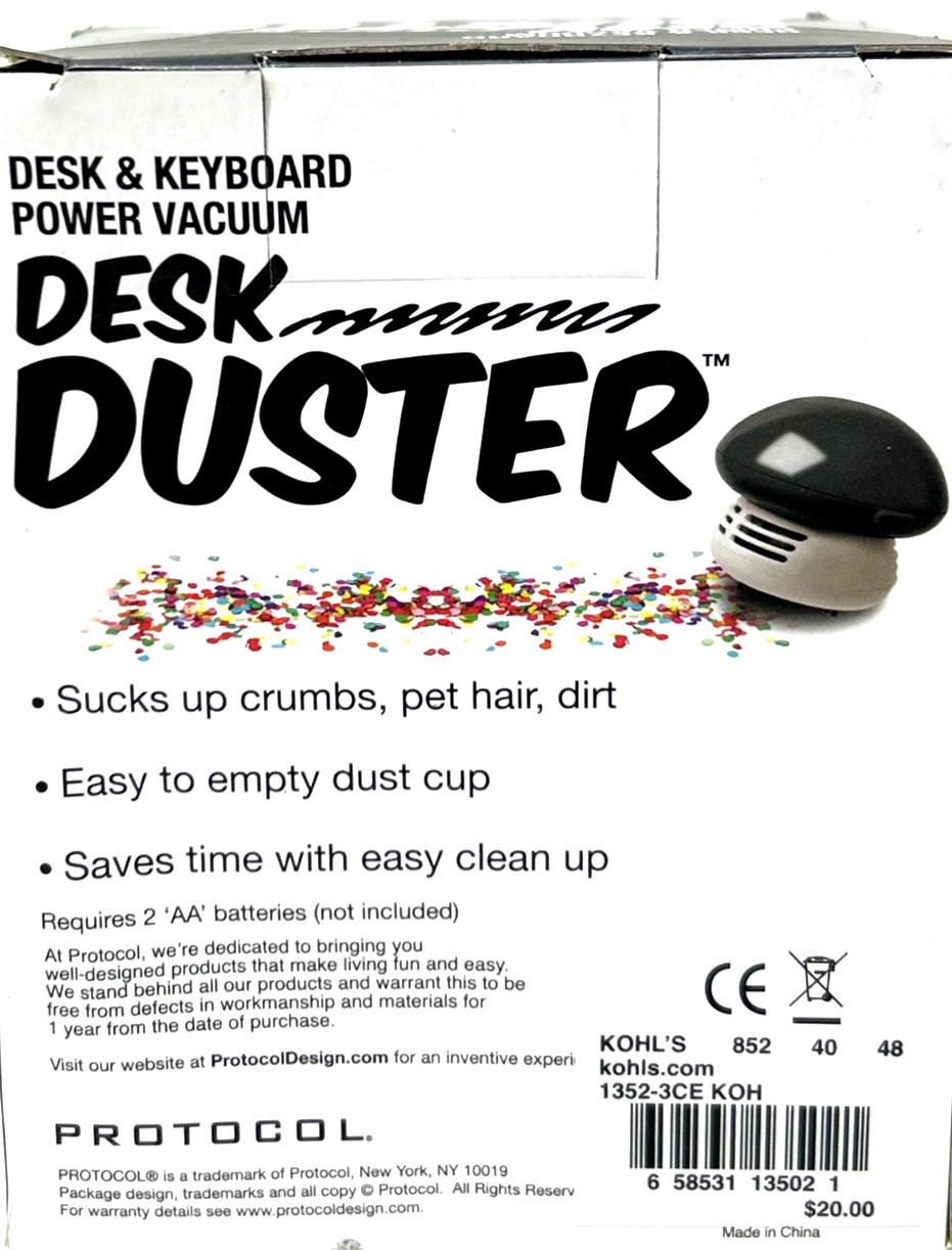 NEW Protocol Desk Duster Keyboard Power Vacuum(bb33