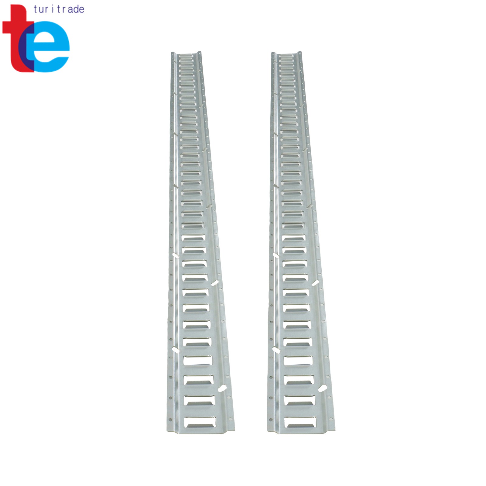 For Garages Vans Trailers 4 Pack 6' E Track Tie Down Rail Kit Galvanized Steel