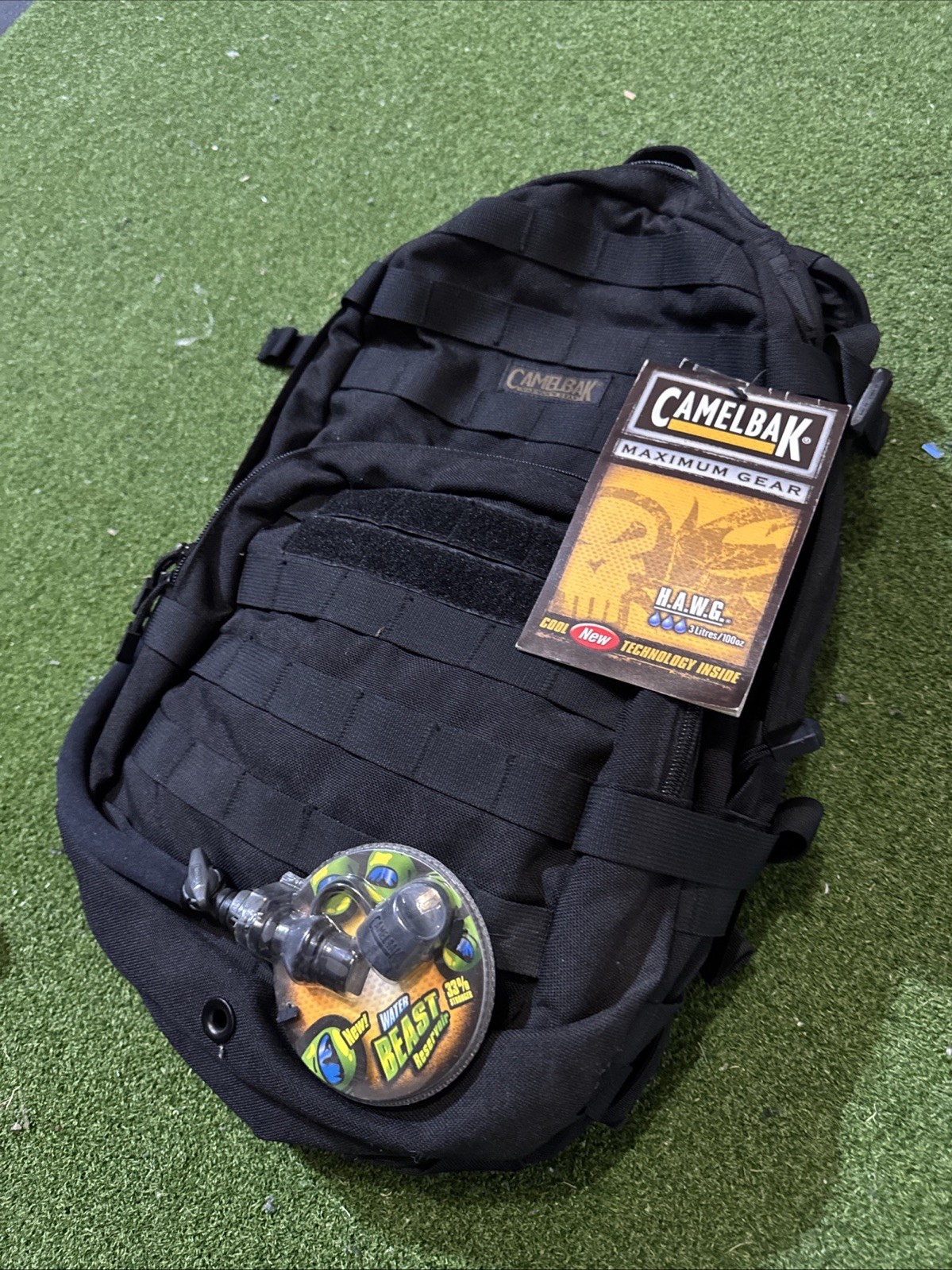 New With Tag CamelBak Maximum Gear HAWG Cordura Hydration Pack Backpack Black