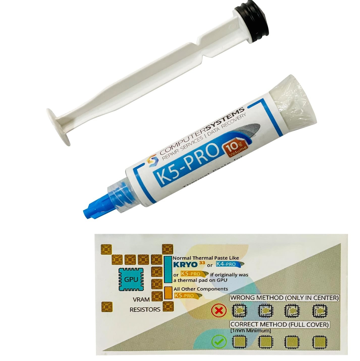K5 PRO 10g Syringe Viscous Thermal Paste for Pad Replacement Liquid...