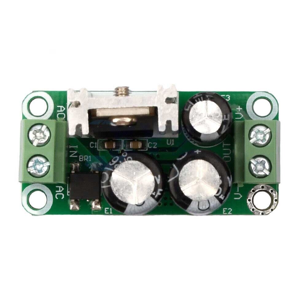 2PCS 12V Single Regulated Power Supply Module AC to DC Rectifier Filter Board 1A