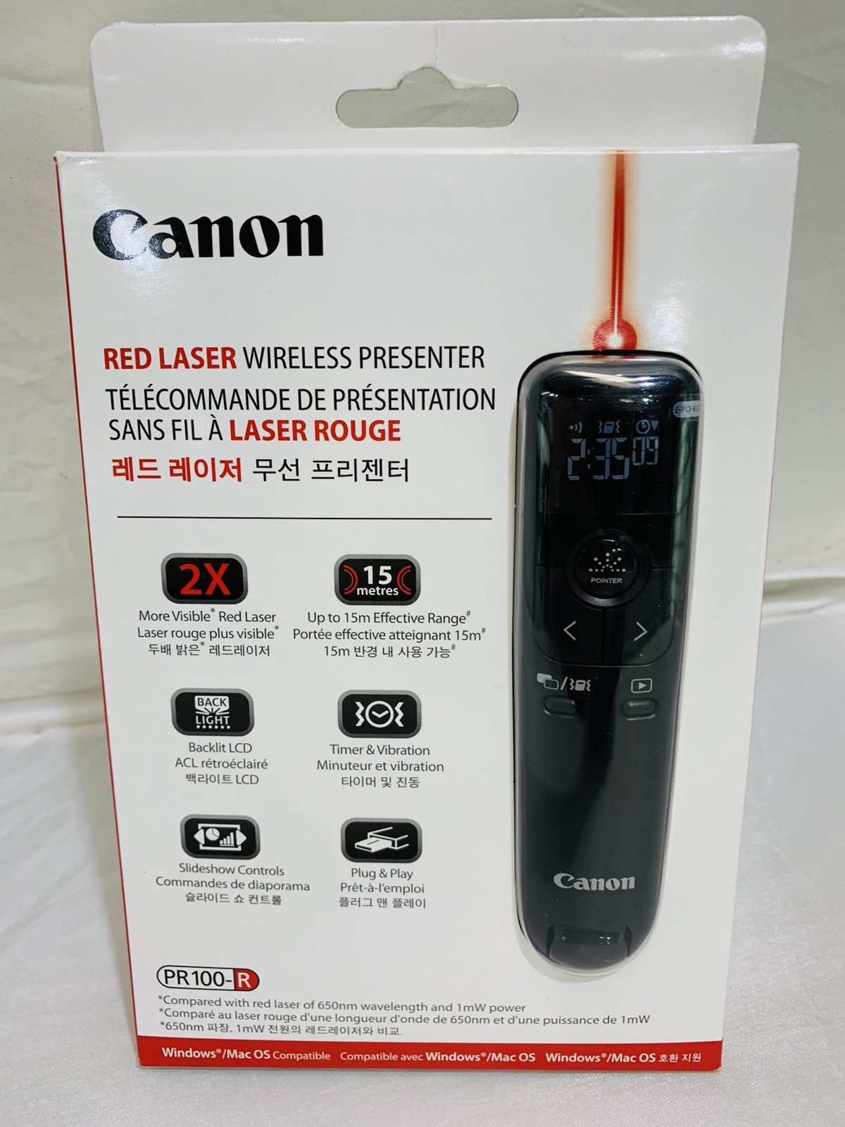 Canon Wireless Presenter PR100-R Model:1344C005 New