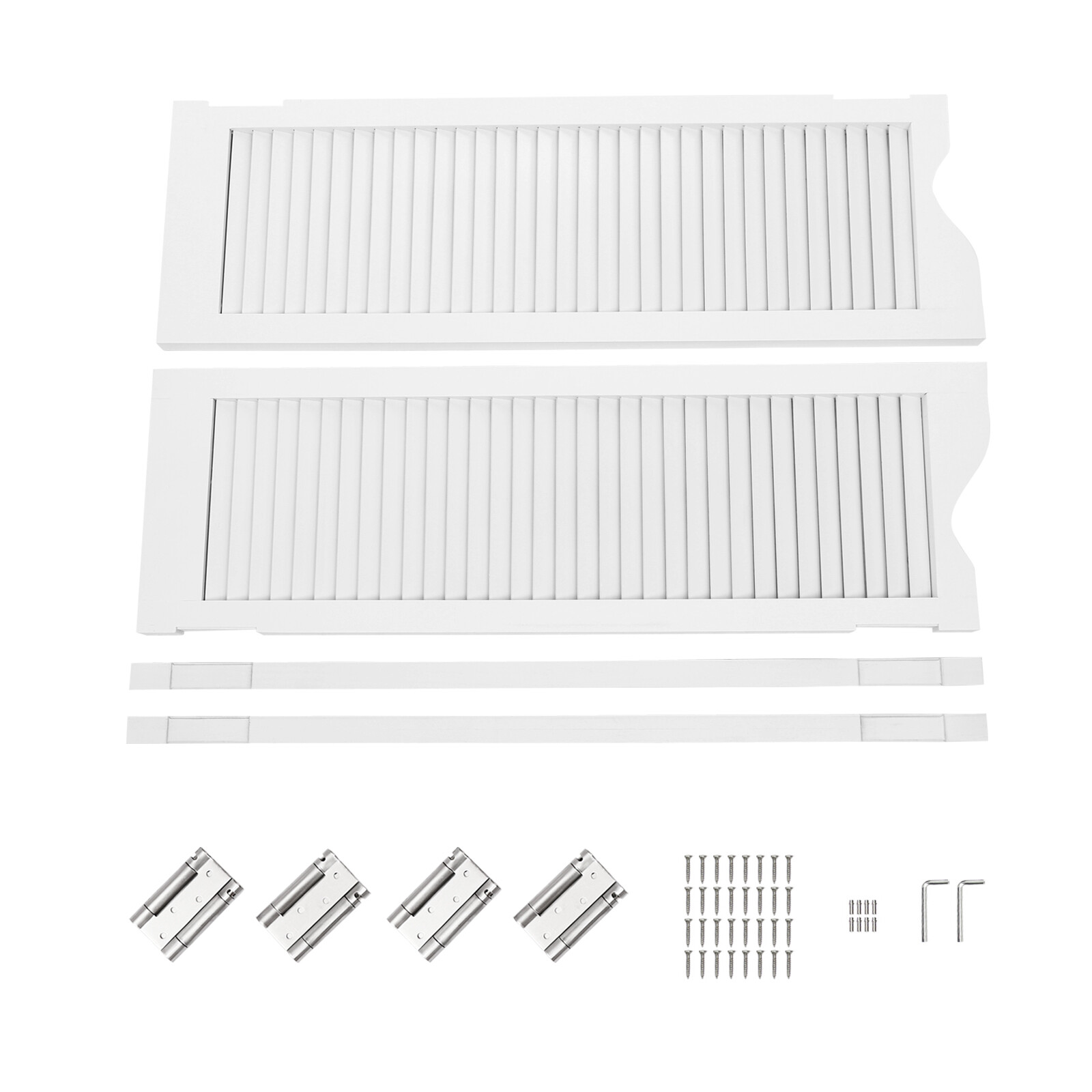 White Swinging Door Double Half Door Double-hinged Café Door With Hinges