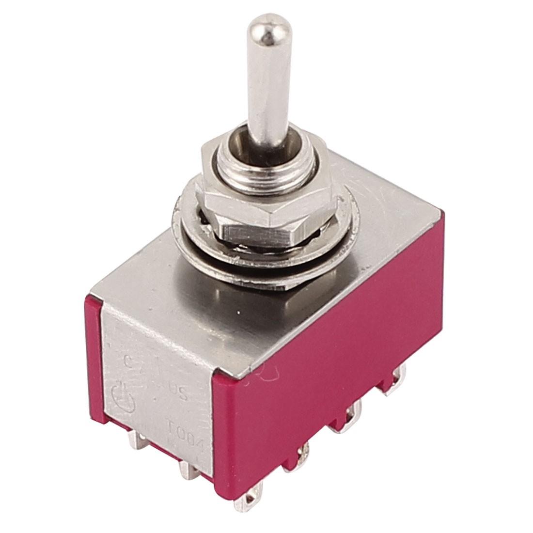 AC 250V/120V 2A/5A 4PDT ON/OFF/ON 3 Positions 12 Pins Electric Toggle Switch Red