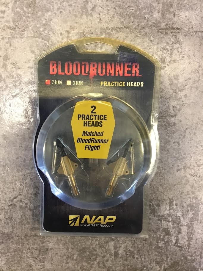 NAP Bloodrunner 2-Blade 100 Grain Practice Broadheads 2 Pack