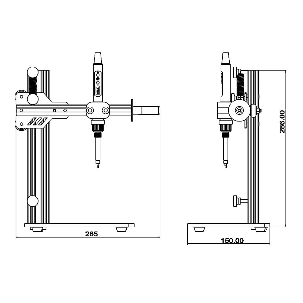 Advanced Vertical Heat Press Tool for 3D Printing & Threaded Inserts - 110V/220V