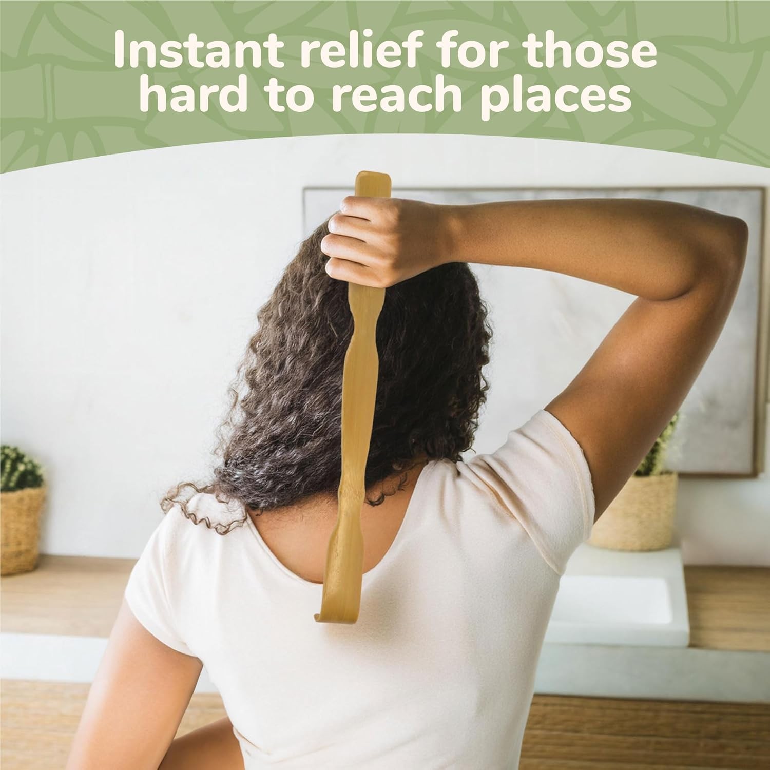 BambooMN 17 Inch Bamboo Wooden Back Scratchers Shoe Horn for Itchy Stress Relief