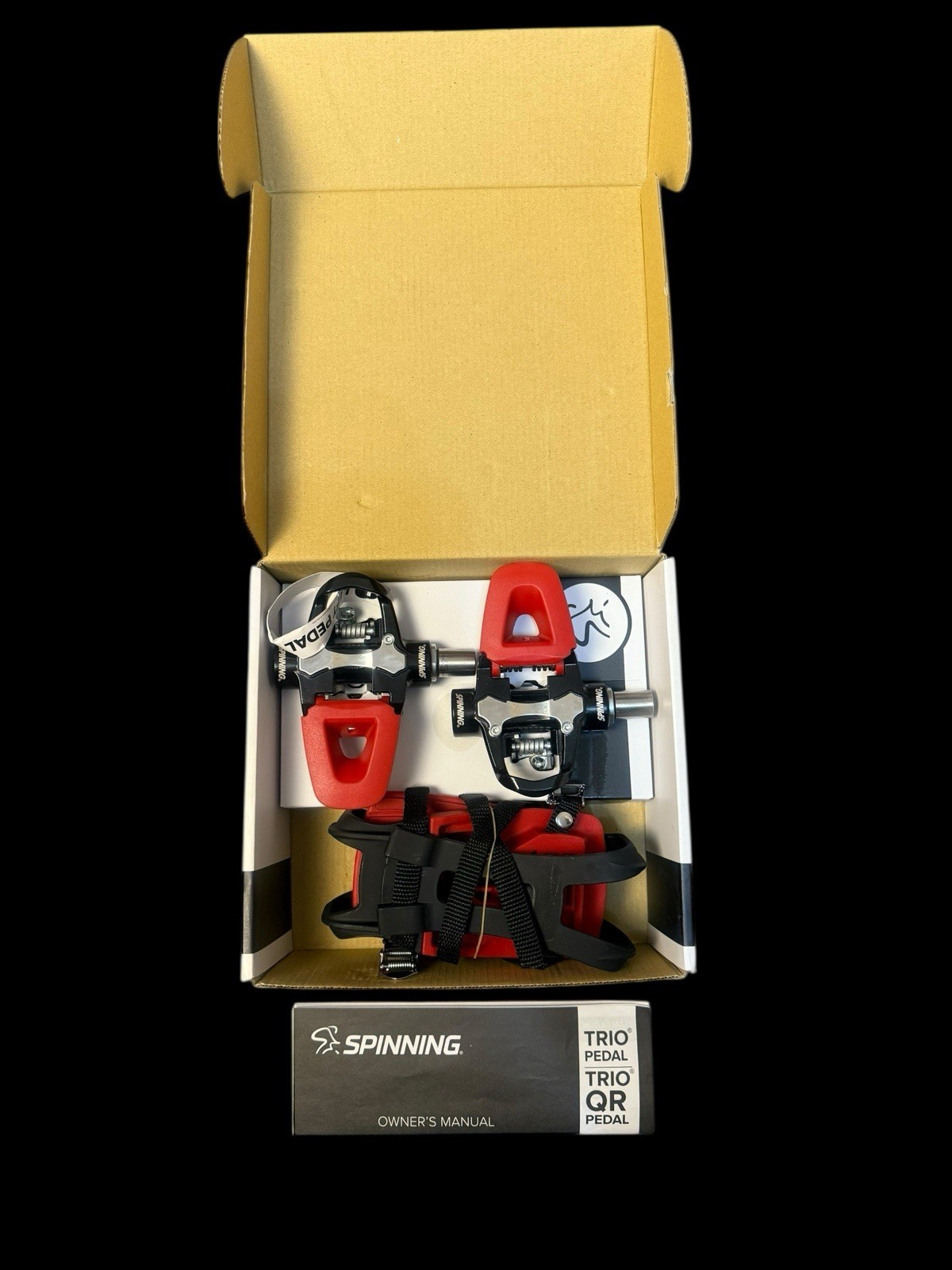 Spinning Trio QR 3 Way Indoor Cycling Pedals/ Quick Release Lever Threadless