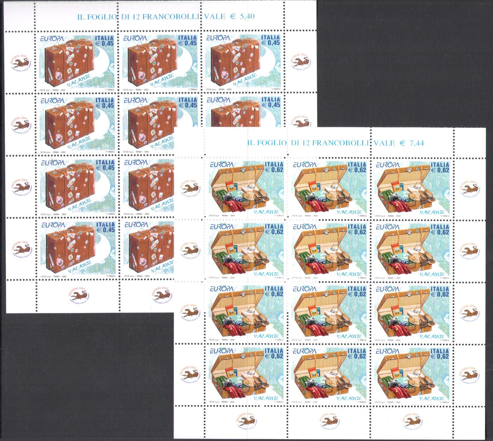 2004 Italy - Republic, Minifoglio Europa Unita - Le Vacanze, Saxon Catalog No. 1