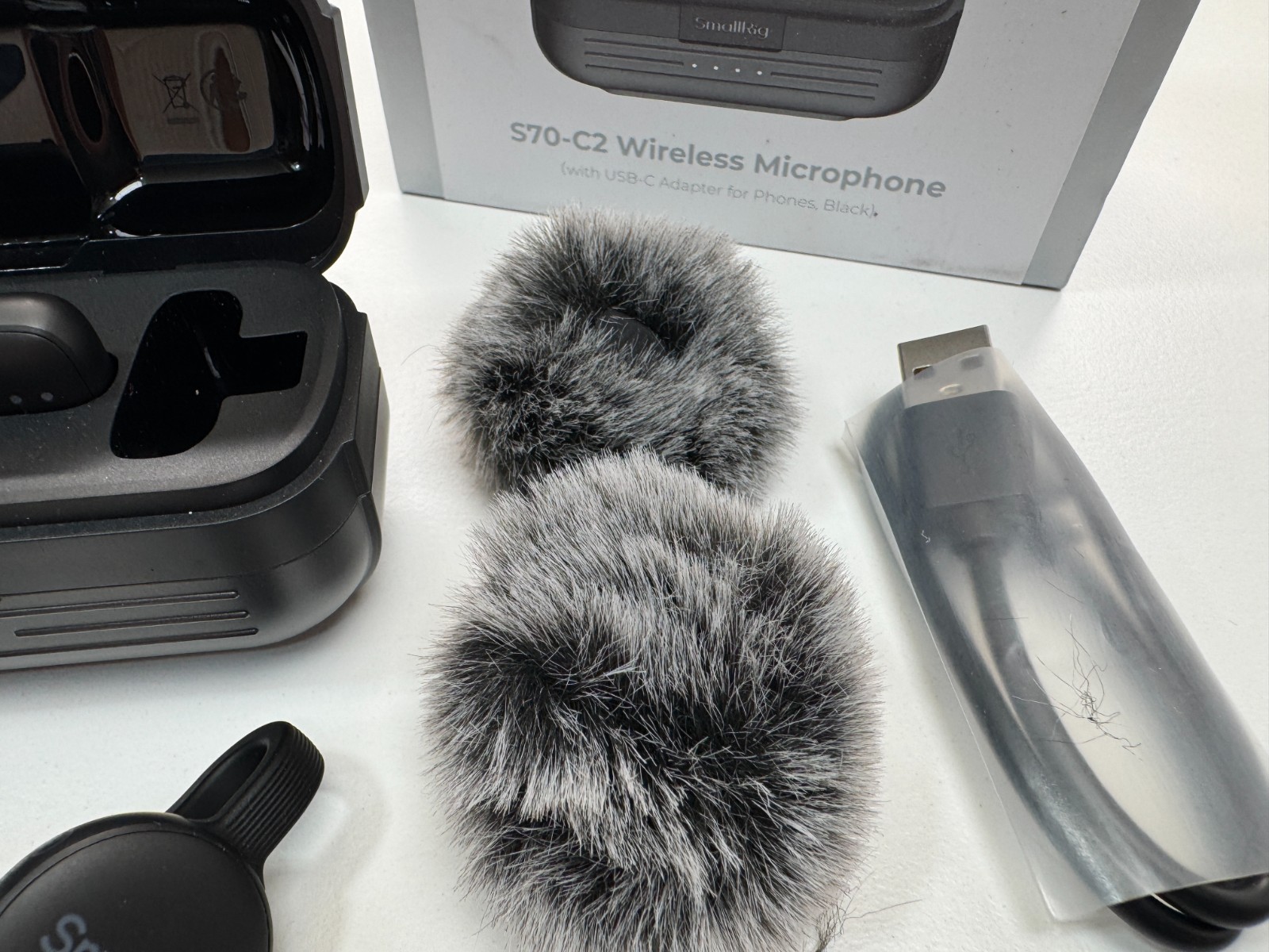 SMALLRIG Wireless Mic S70-C2 (2 TX + 1 RX + Charging Case) Wireless Lapel Microp