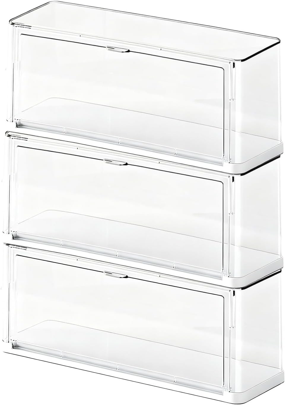 Clear Display Case for Figures - Acrylic Storage Organizer Box, Collectible