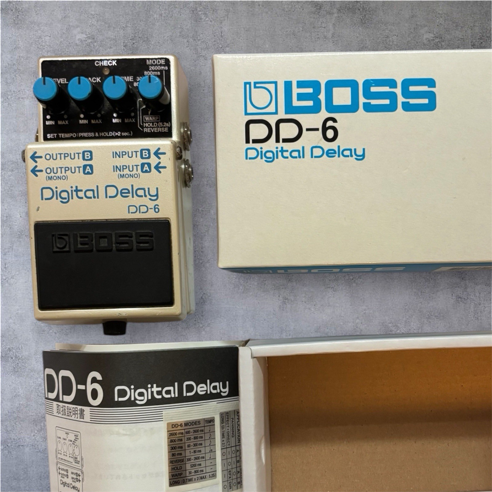 BOSS DD-6 Digital Delay Guitar Effects Pedal Looper Tested w/ Box Manual JP