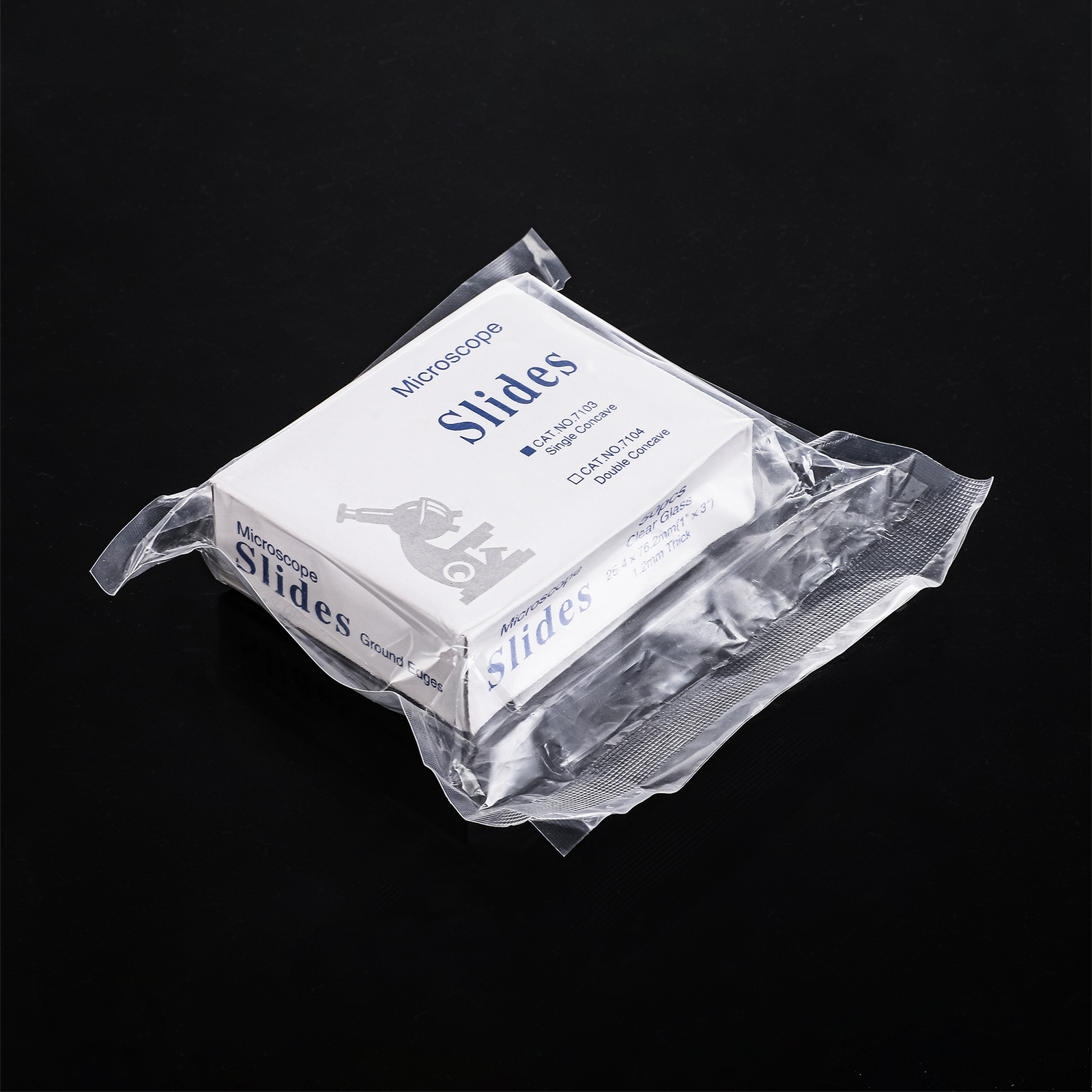 100Pack Microscope Slide Concave Single concave Glass Slide Single Depression US