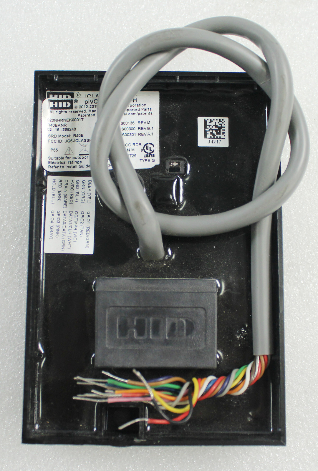 HID 920NHRNEK0001T pivCLASS R40-H Smart Card Reader - No mounting Hardware