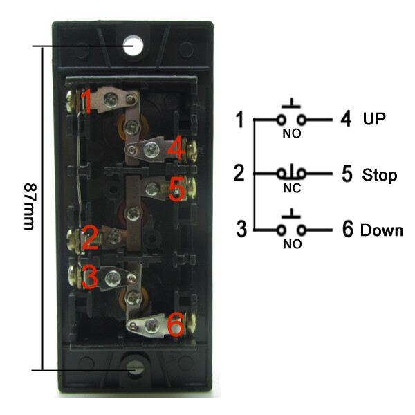 Rolling Door Push Button Switch Direction Controller Up Down Stop Arrow 3 Button