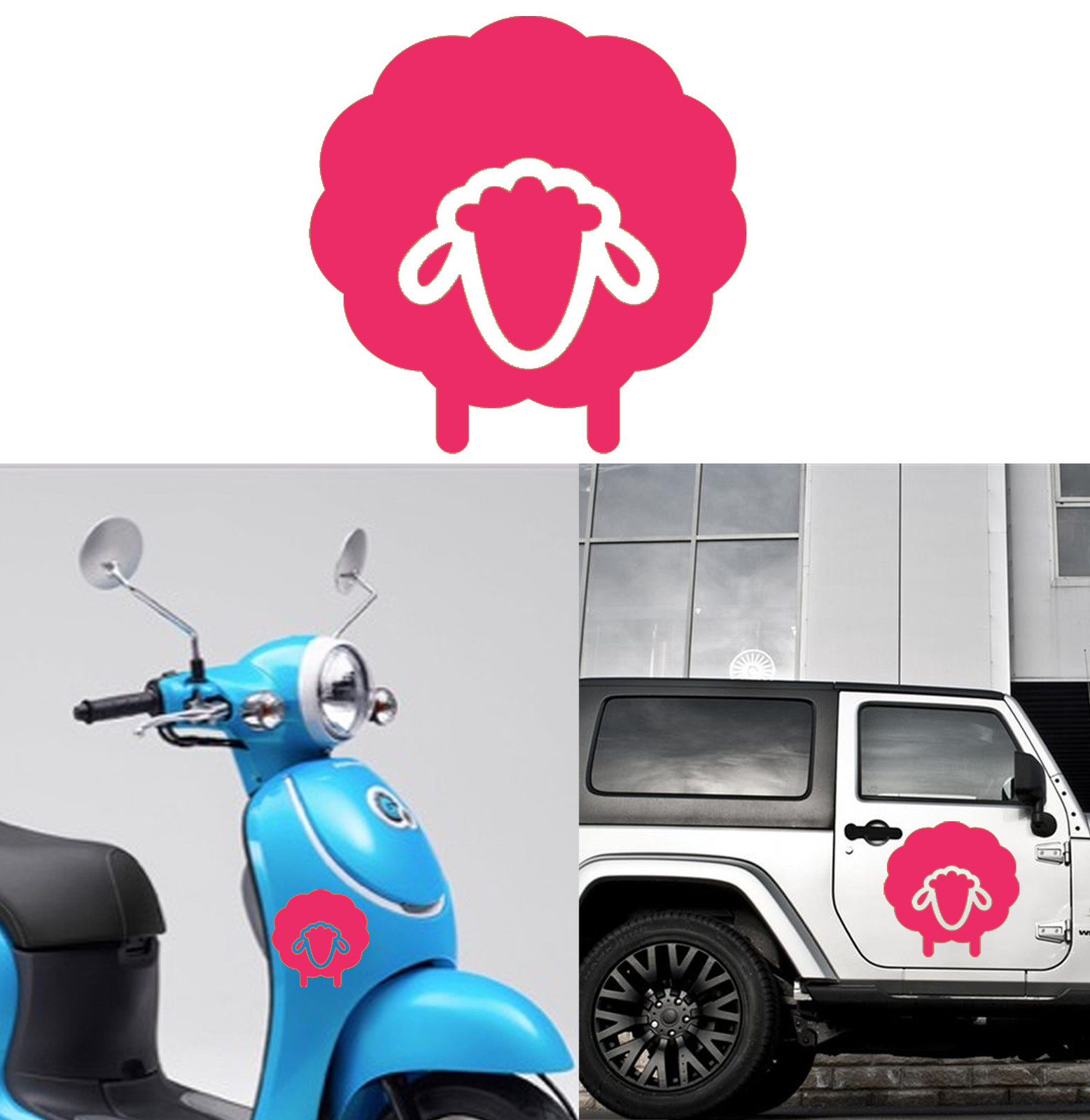 Sheep, Sticker Vinyl Version v2