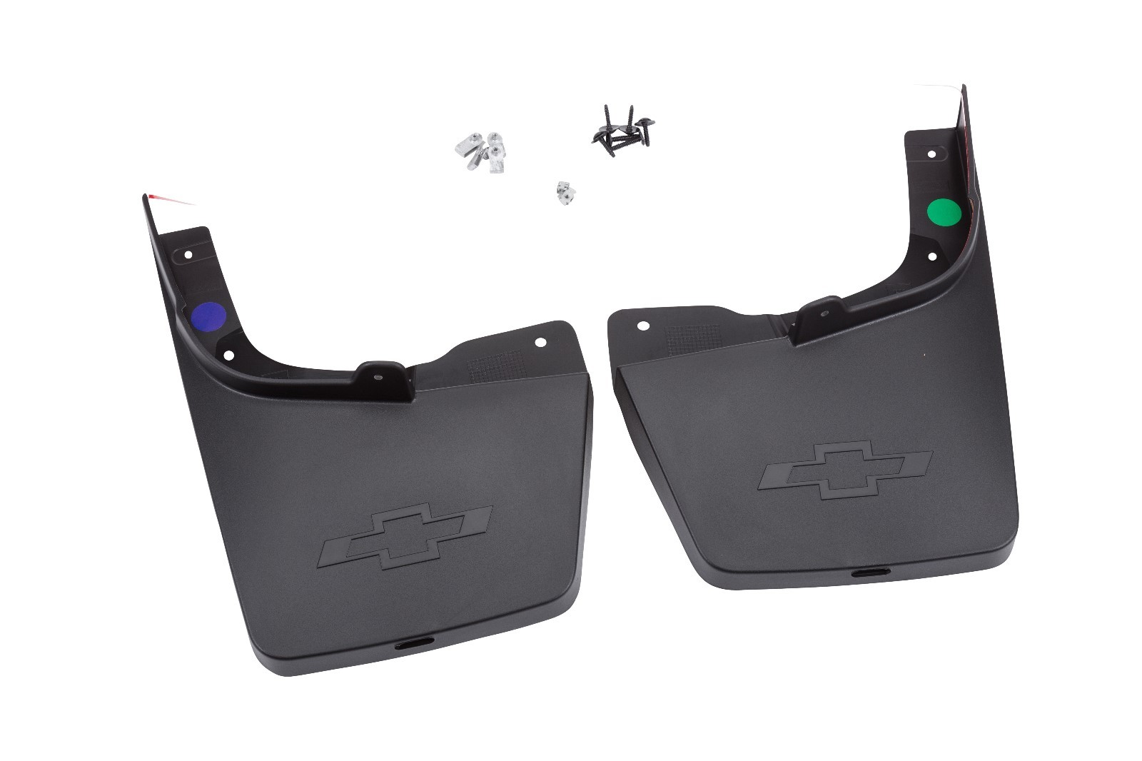 2015-21 Colorado Black Rear Molded Splash Guards w/Bowtie Logo 19435494 GM OEM