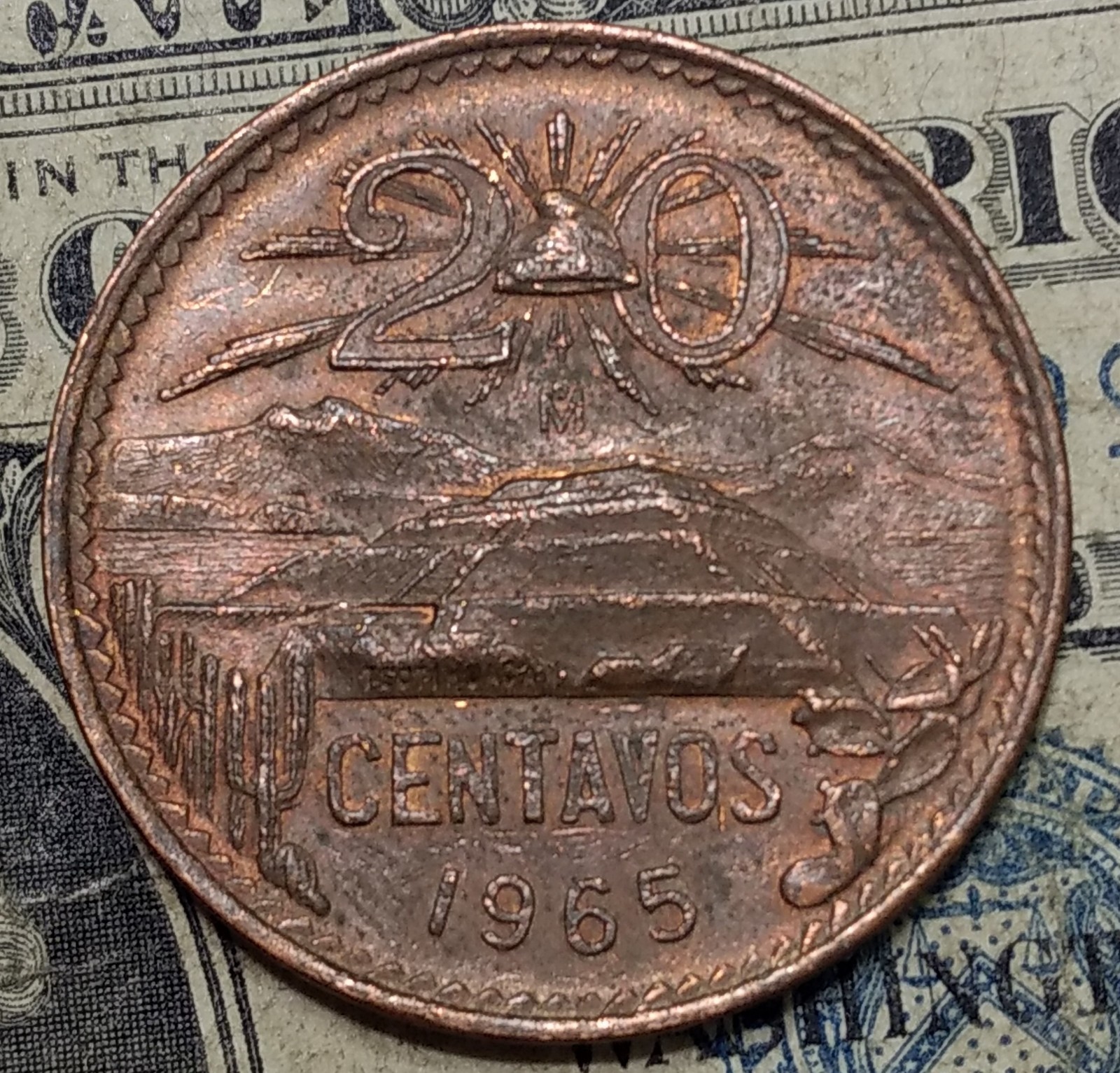 Mexico 1965 20 Centavos