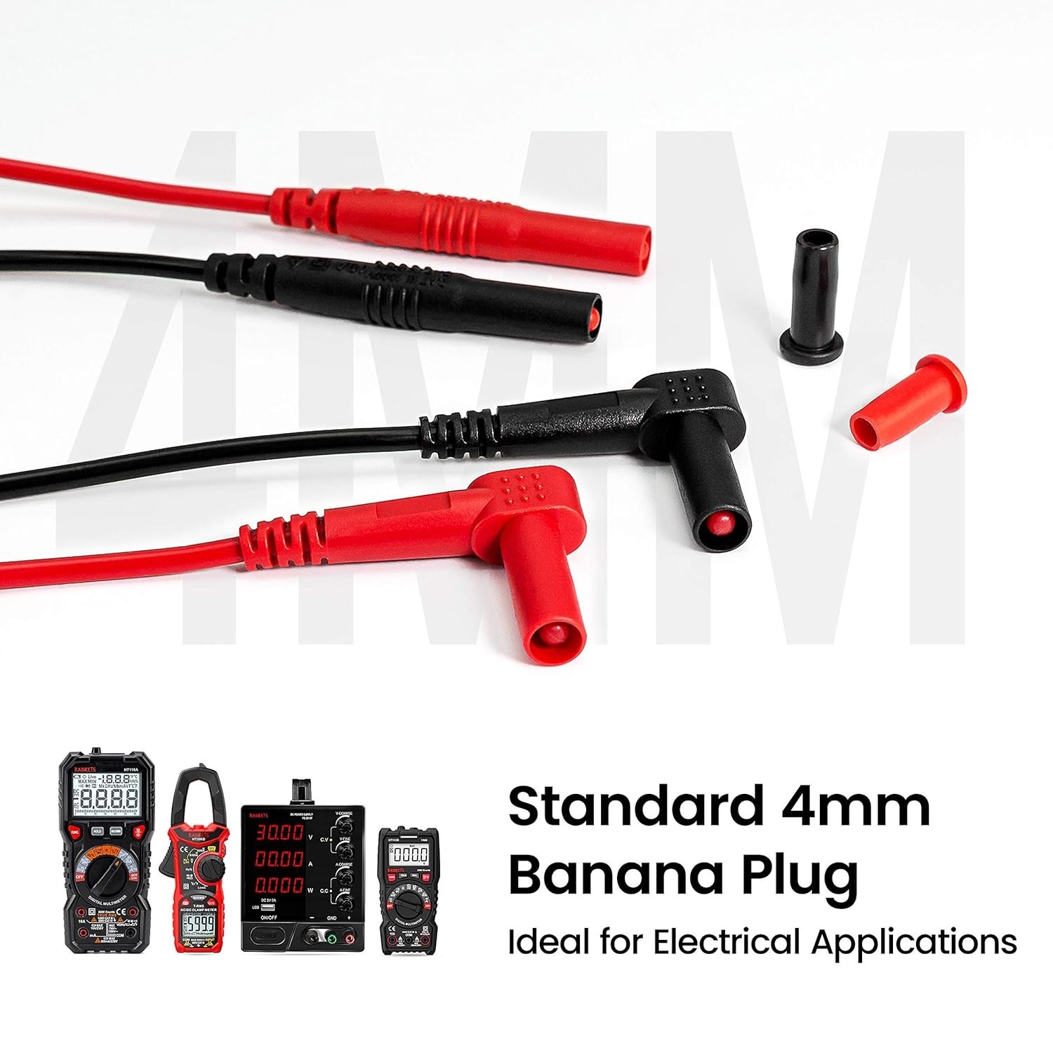 23PCS Multimeter Leads Kit with Replaceable Precision Probes Set and Alligat...