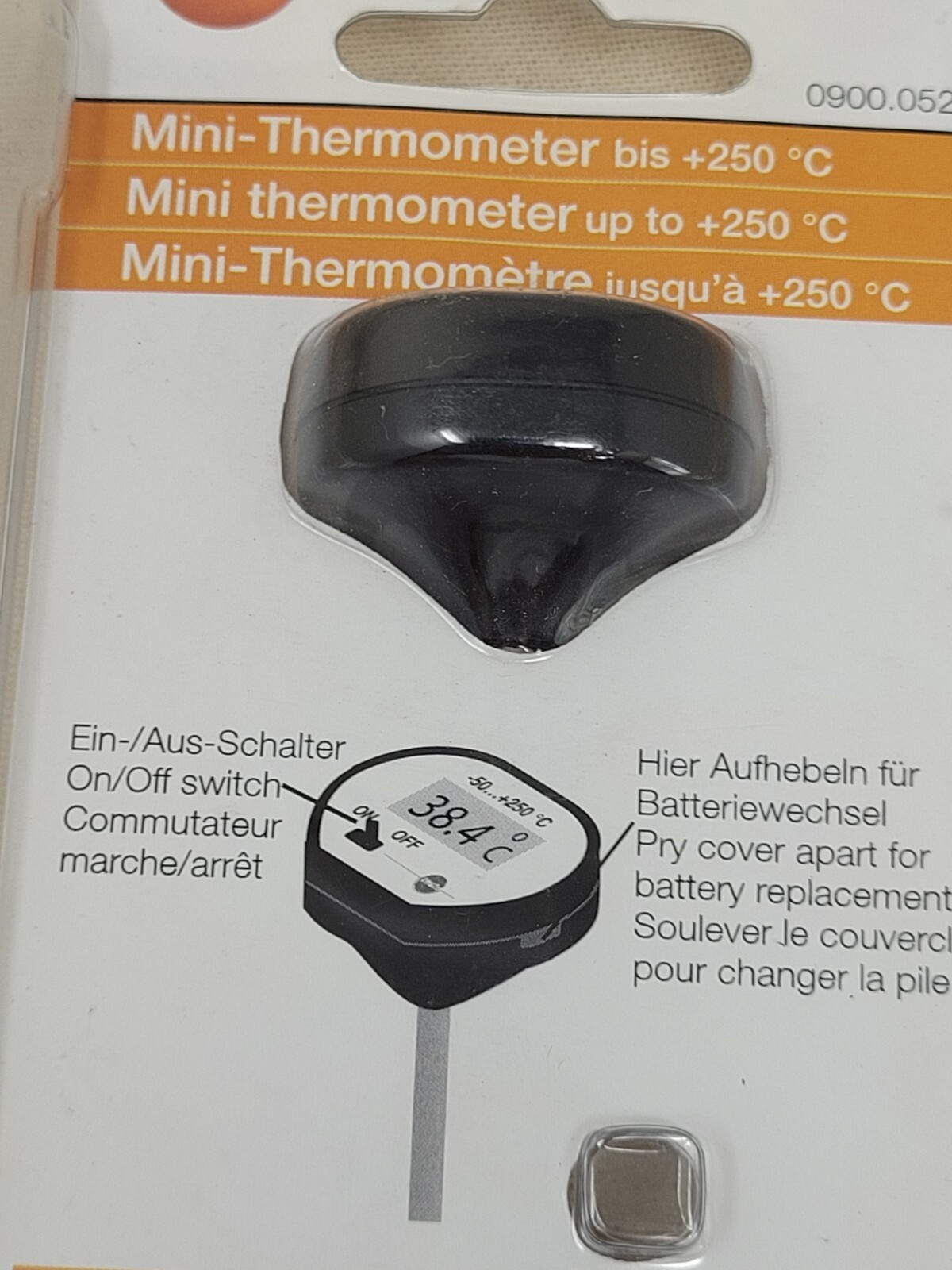 testo mini penetrating thermometer reads Celsius Only