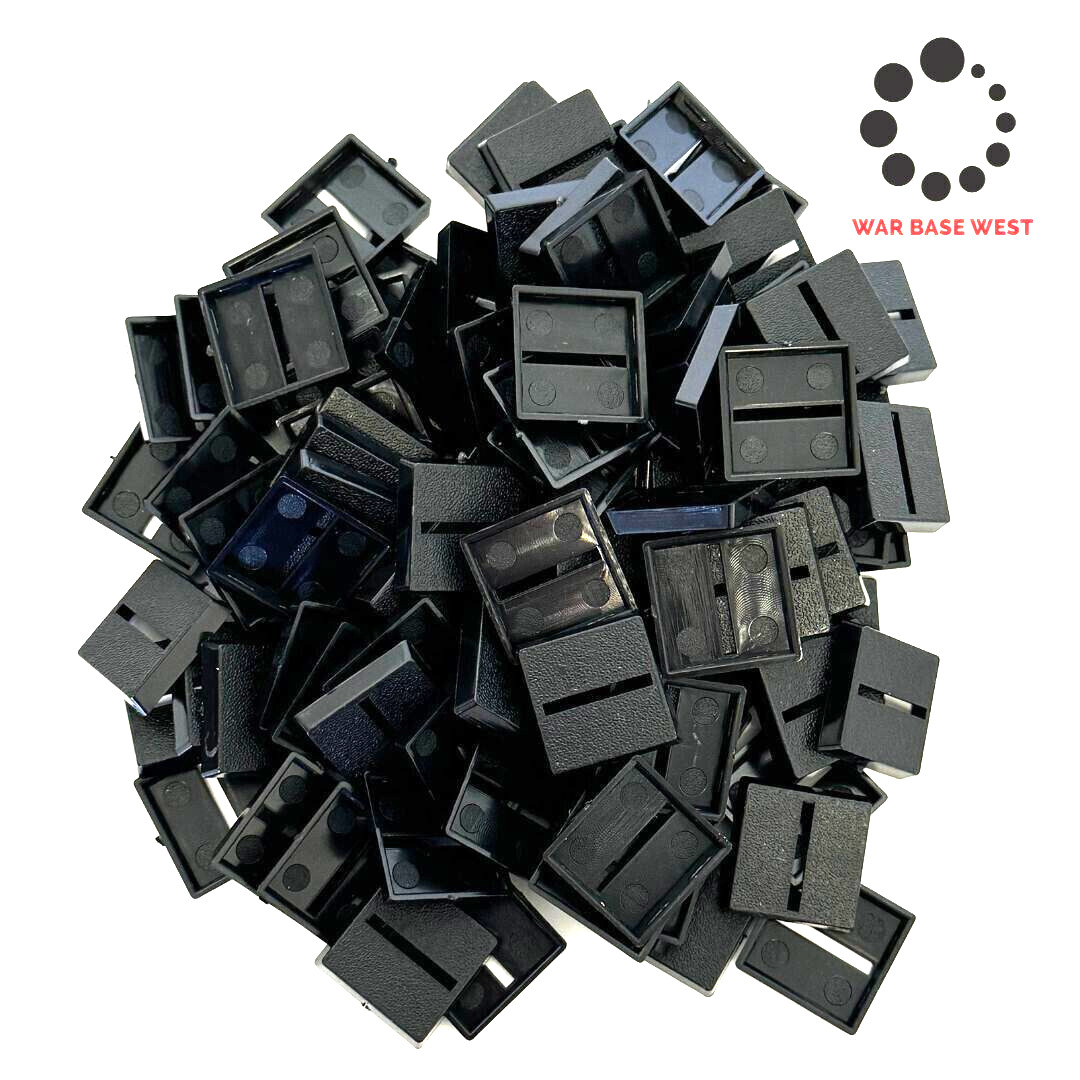 Lot Of 60 20mm Square Slot Bases Used For Warhammer Fantasy