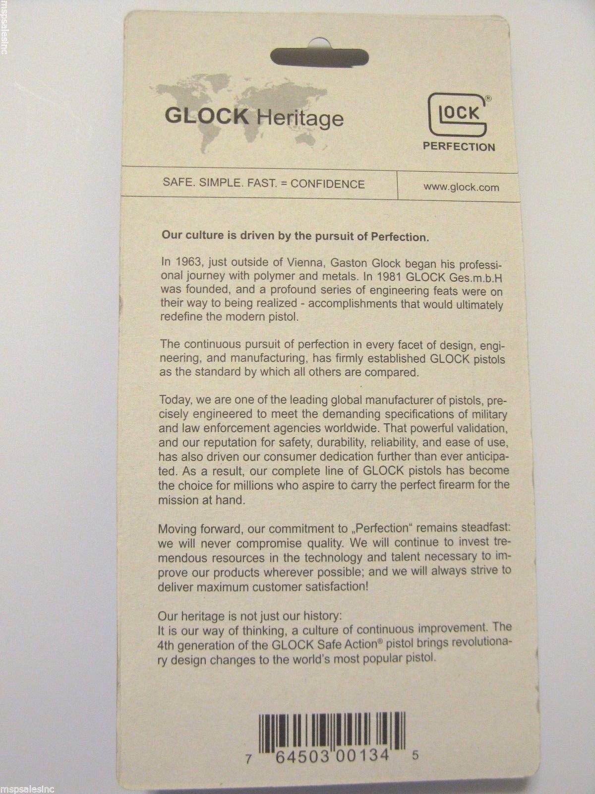 Glock 19 Beavertail Backstrap Kit for 19 / 23 / 32 / 38 Fits only Gen 4/5.