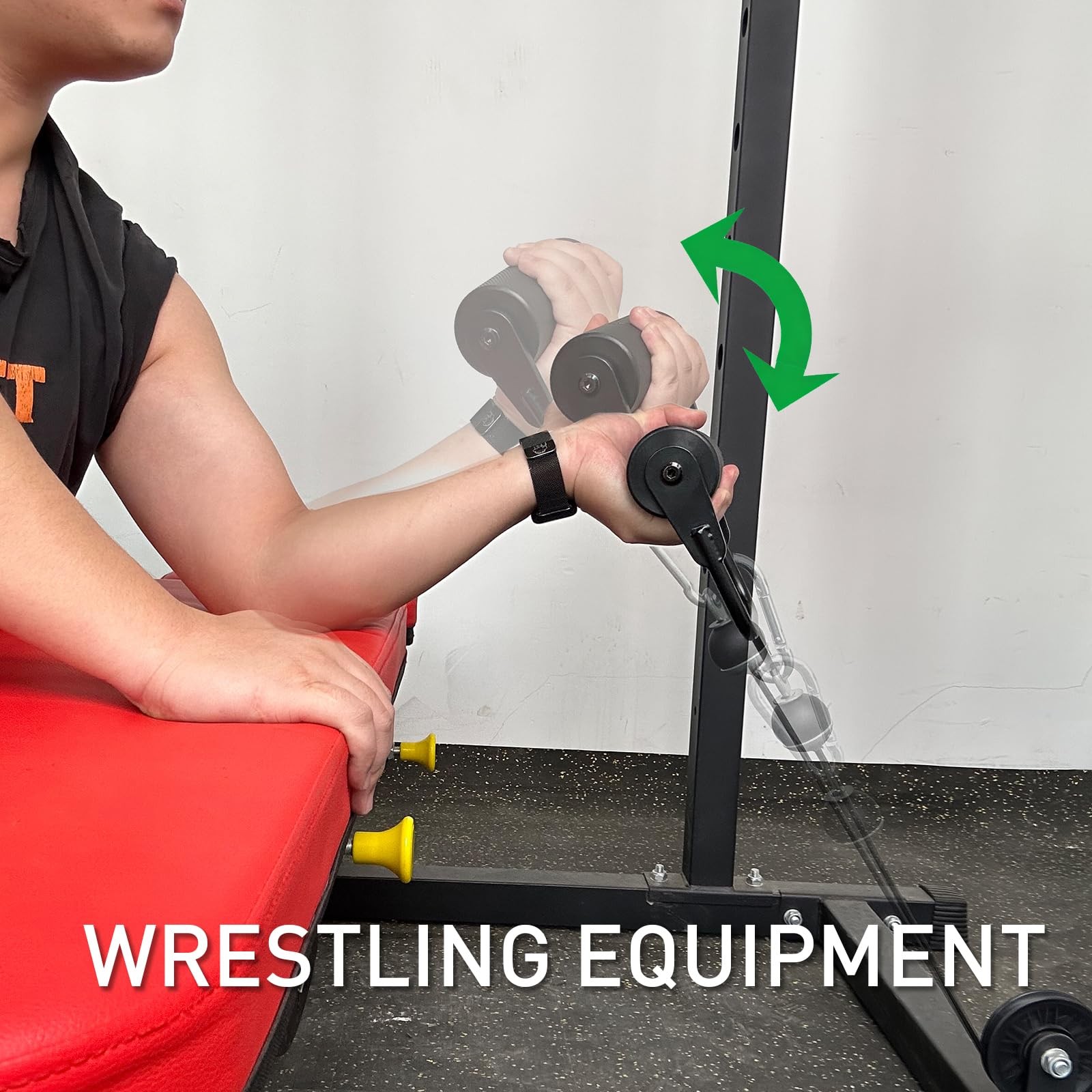 Arm Wrestling Handles, Thick Armwresting Training Equipment LAT Pulldown Atta...
