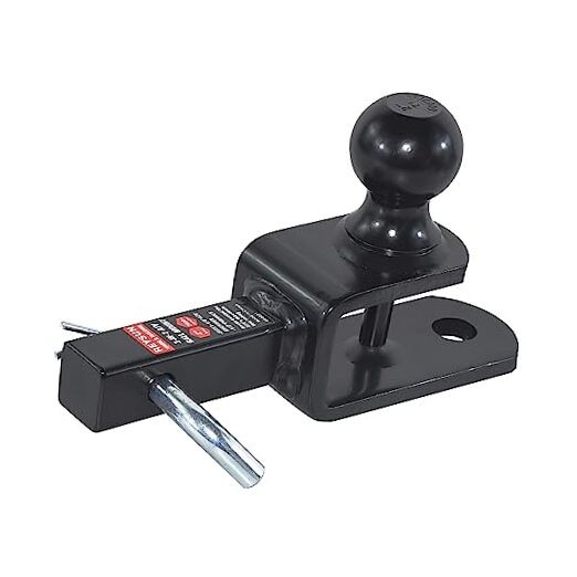 864031 3 in 1 ATV/UTV Trailer Hitch Towing Ball Mount with 2 1-1/4" Receiver