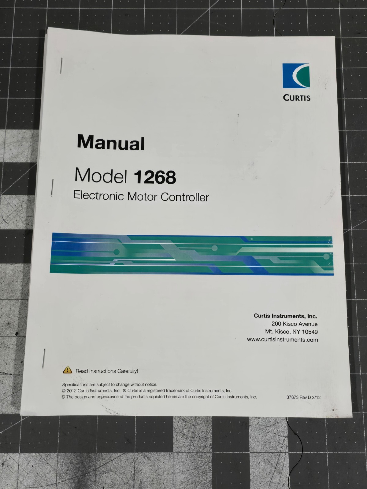 Curtis 1268 Electronic Motor Controller Manual