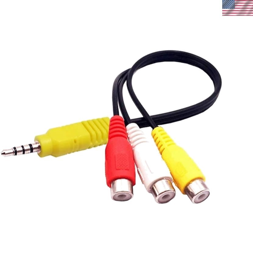 RCA to 3.5mm AV Adapter for TCL TV - Connect DVD, Game Consoles Effortlessly