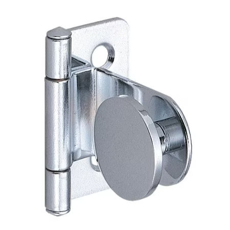 Sugatsune Gh-34/0/Cr-P Glass Door Hinge, Steel, Weld-On Mounting, 5/8 In Leaf W
